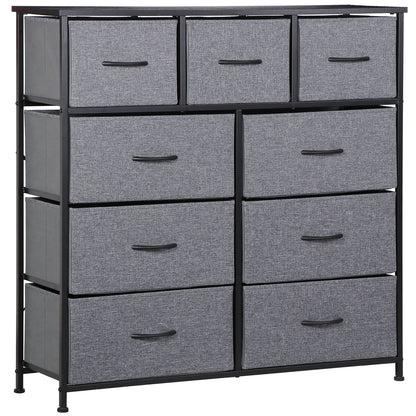 Dressers for Bedroom Wide Fabric 6/8/9 Drawer Double Dresser Storage Chest Tower