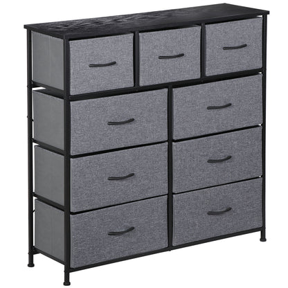 Dressers for Bedroom Wide Fabric 6/8/9 Drawer Double Dresser Storage Chest Tower