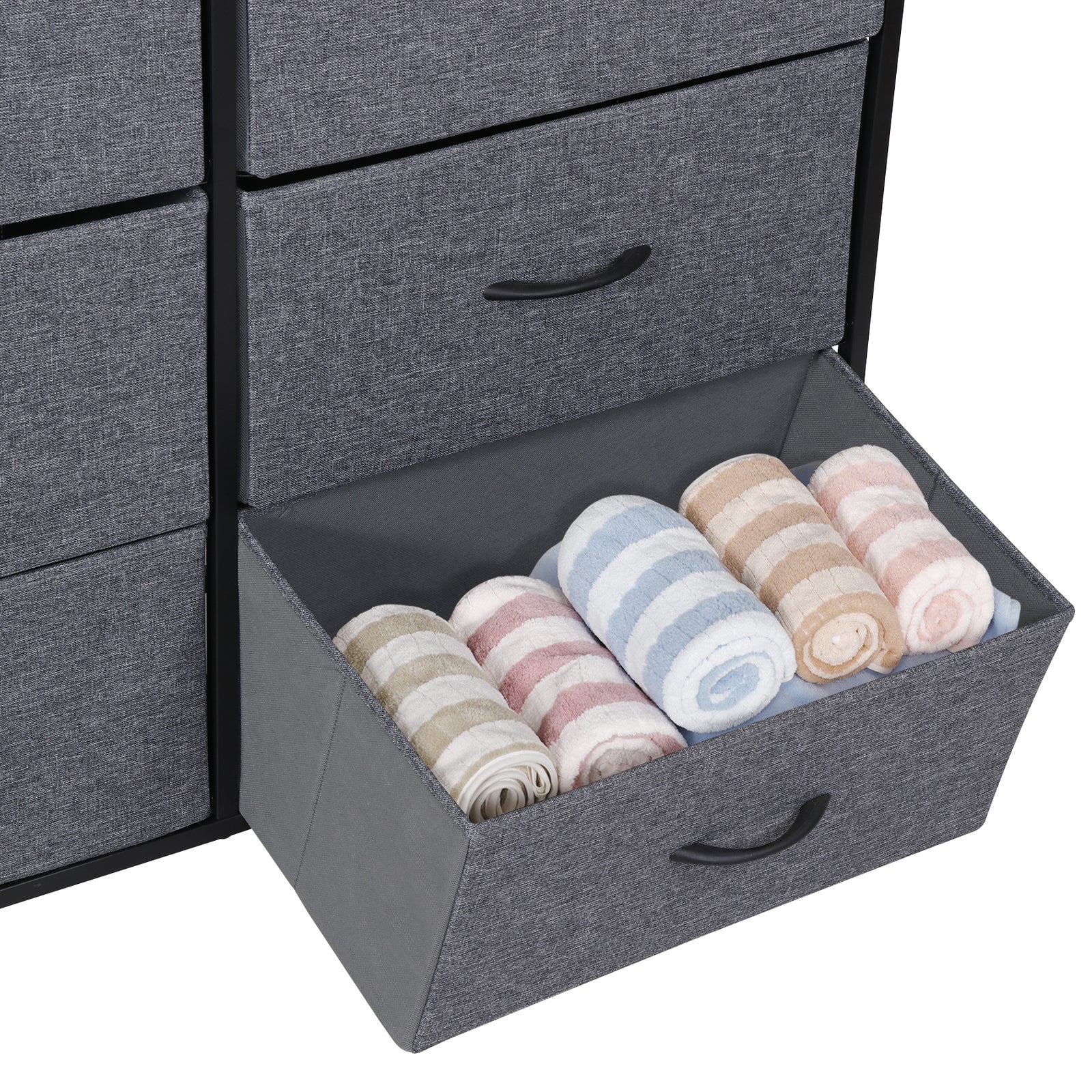 Dressers for Bedroom Wide Fabric 6/8/9 Drawer Double Dresser Storage Chest Tower