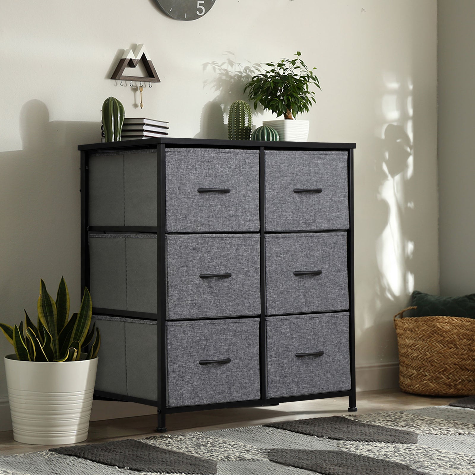 Dressers for Bedroom Wide Fabric 6/8/9 Drawer Double Dresser Storage Chest Tower