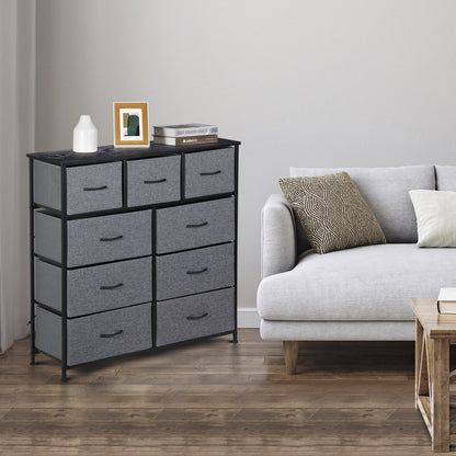 Dressers for Bedroom Wide Fabric 6/8/9 Drawer Double Dresser Storage Chest Tower