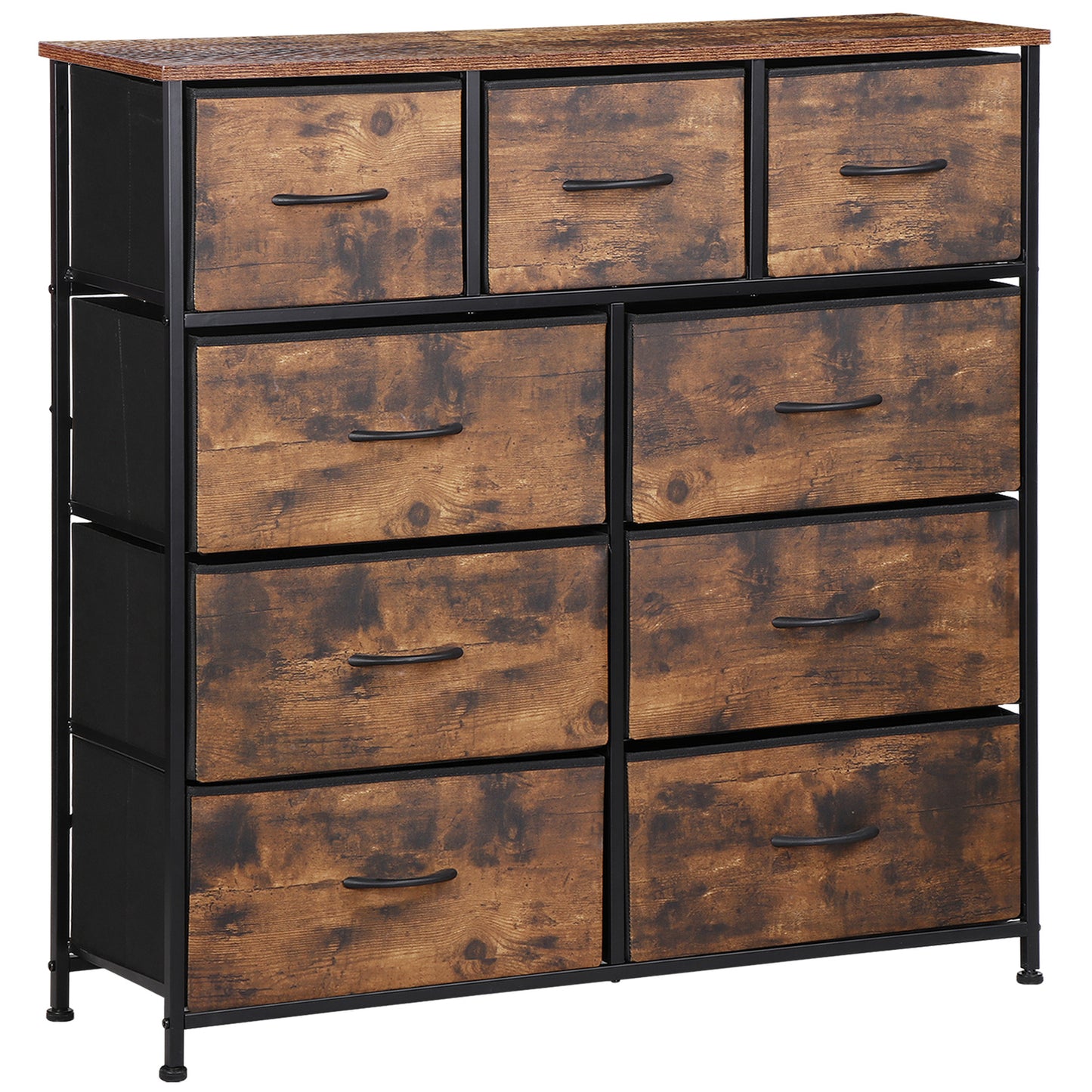Dressers for Bedroom Wide Fabric 6/8/9 Drawer Double Dresser Storage Chest Tower