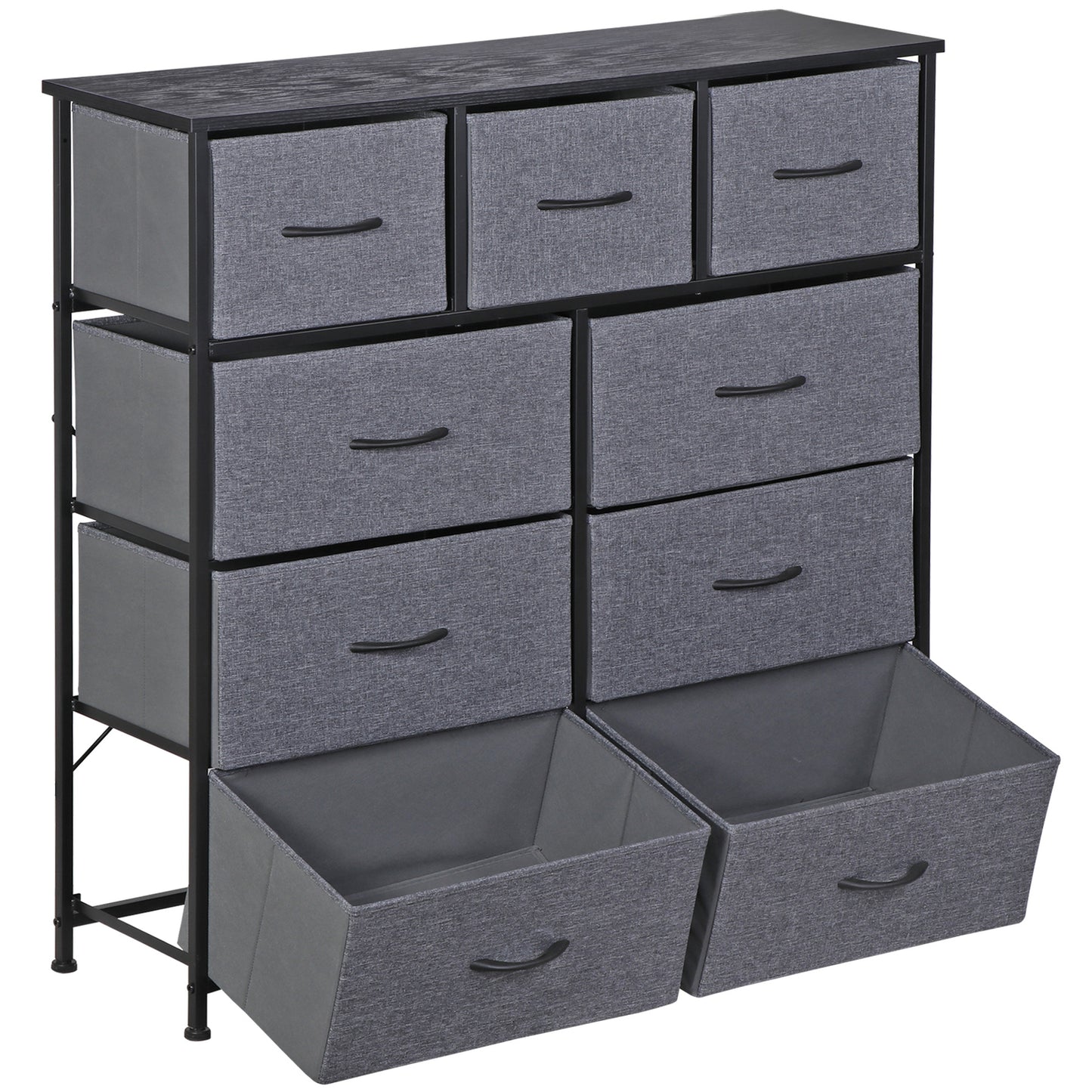 Dressers for Bedroom Wide Fabric 6/8/9 Drawer Double Dresser Storage Chest Tower
