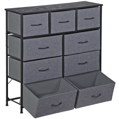 Dressers for Bedroom Wide Fabric 6/8/9 Drawer Double Dresser Storage Chest Tower