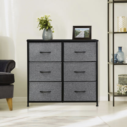 Dressers for Bedroom Wide Fabric 6/8/9 Drawer Double Dresser Storage Chest Tower