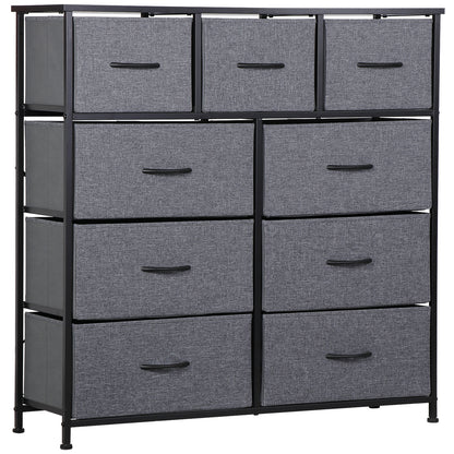 Dressers for Bedroom Wide Fabric 6/8/9 Drawer Double Dresser Storage Chest Tower